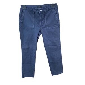 J.Crew Vintage Straight Cargo Petite Blue Pants Size 27P